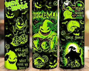 Monster Nightmare 20oz smal tumbler png-design, Halloween Friend Killer 20oz tumbler png, Halloween tecknad mardröm tumbler med omslagspapper png