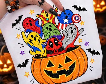 Stay Spooky PNG, Pumpkin Ghost Halloween Design, Superhero Halloween Png, Halloween Movie Cartoon Png, Spider Png