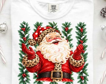 Stripes Retro Santa Christmas Png, Christmas Tree Png, Trendy Christmas Wreath PNG, Xmas Sublimation, Holiday Png, Aesthetic, Distressed