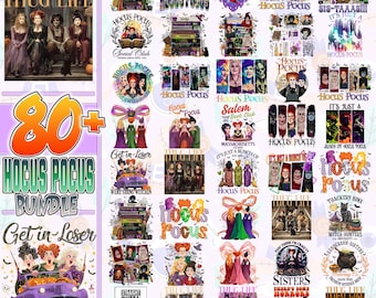 80+ Halloween Witch Png Bundle, Happy Halloween 2025 Png, Bad Witch Vibes Halloween Png, Retro Witches Character Png, Spooky Season Png