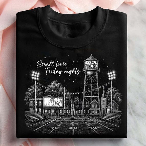 Custom Town Name & Zip Code Png, Small Town Football Png, Halftone Hometown Spirit Png, Big Dreams Football Design, Game Day Png