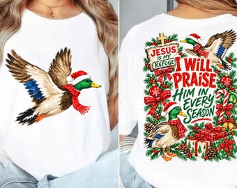 Retro I Will Praise Christmas PNG, Christian Christmas Shirt Design, Trendy Christmas, Religious Christmas Shirt, Christmas Digital Download