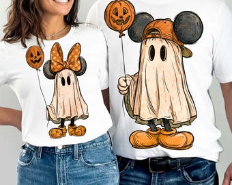 Boy Ghost Halloween Png, Spooky Ghost with Balloon Shirt Design, Striped Spooky Season Sublimation, Kids Ghost Ball Cap Download