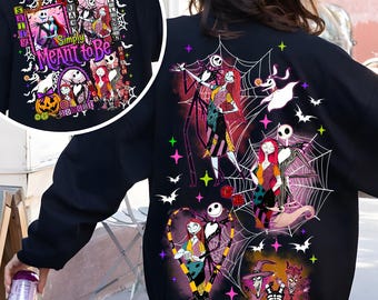Two Sides Couple Movie Halloween PNG, Preppy Coquette Spooky Season PNG, Halloween Shirt Digital Download