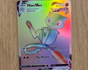 Mew VMAX Gold Metal Pokemon Card - Etsy 日本
