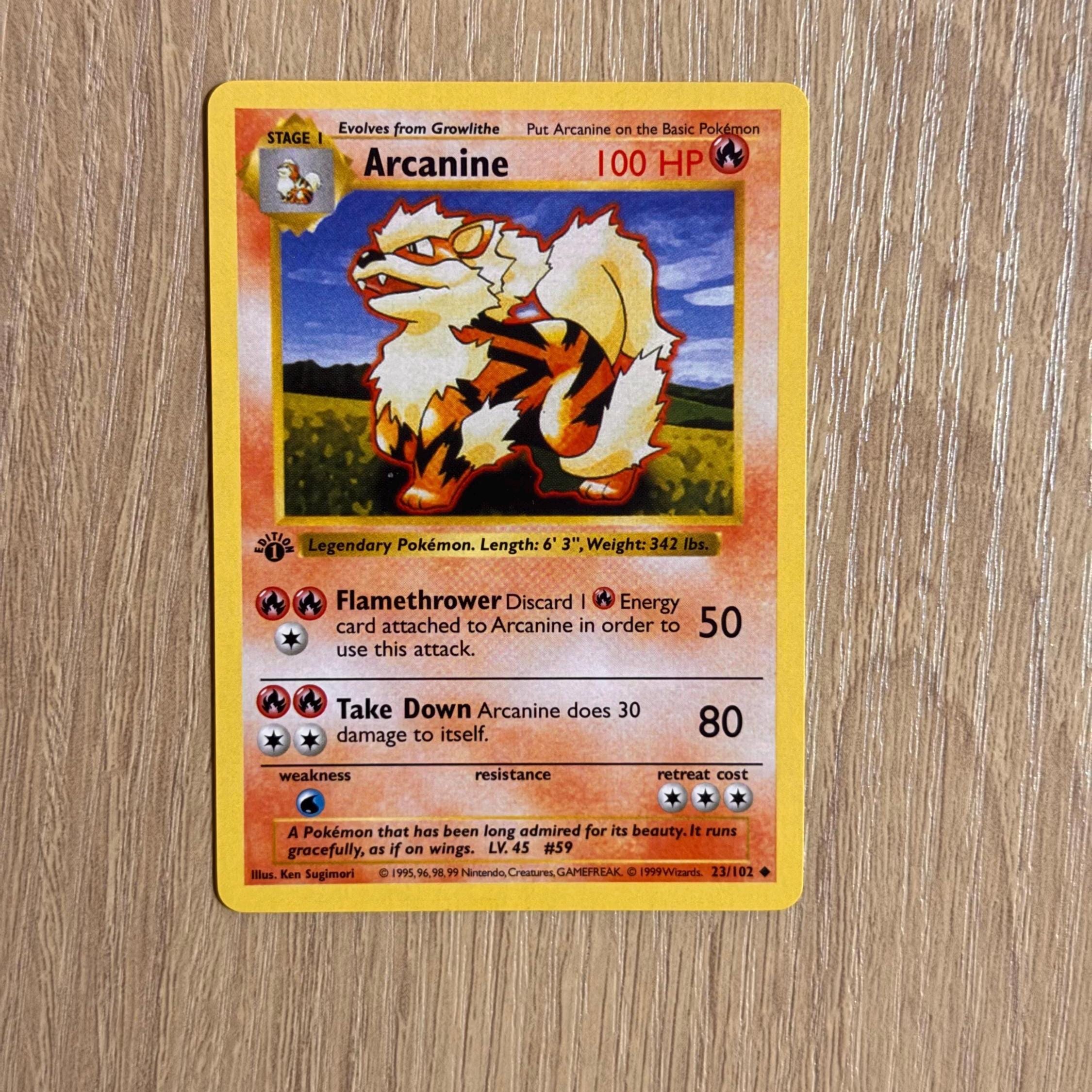 Arcanine Custom Card - Etsy Norway
