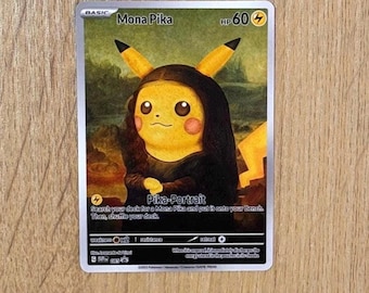 Mona Pika プロモ Mona Pika Custom Pokemon Card - Etsy UK