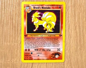 RESERVED for A. Oliveros. Ninetales Holo Foil, Pokmon Card, Base Set #12/ 102 - Etsy