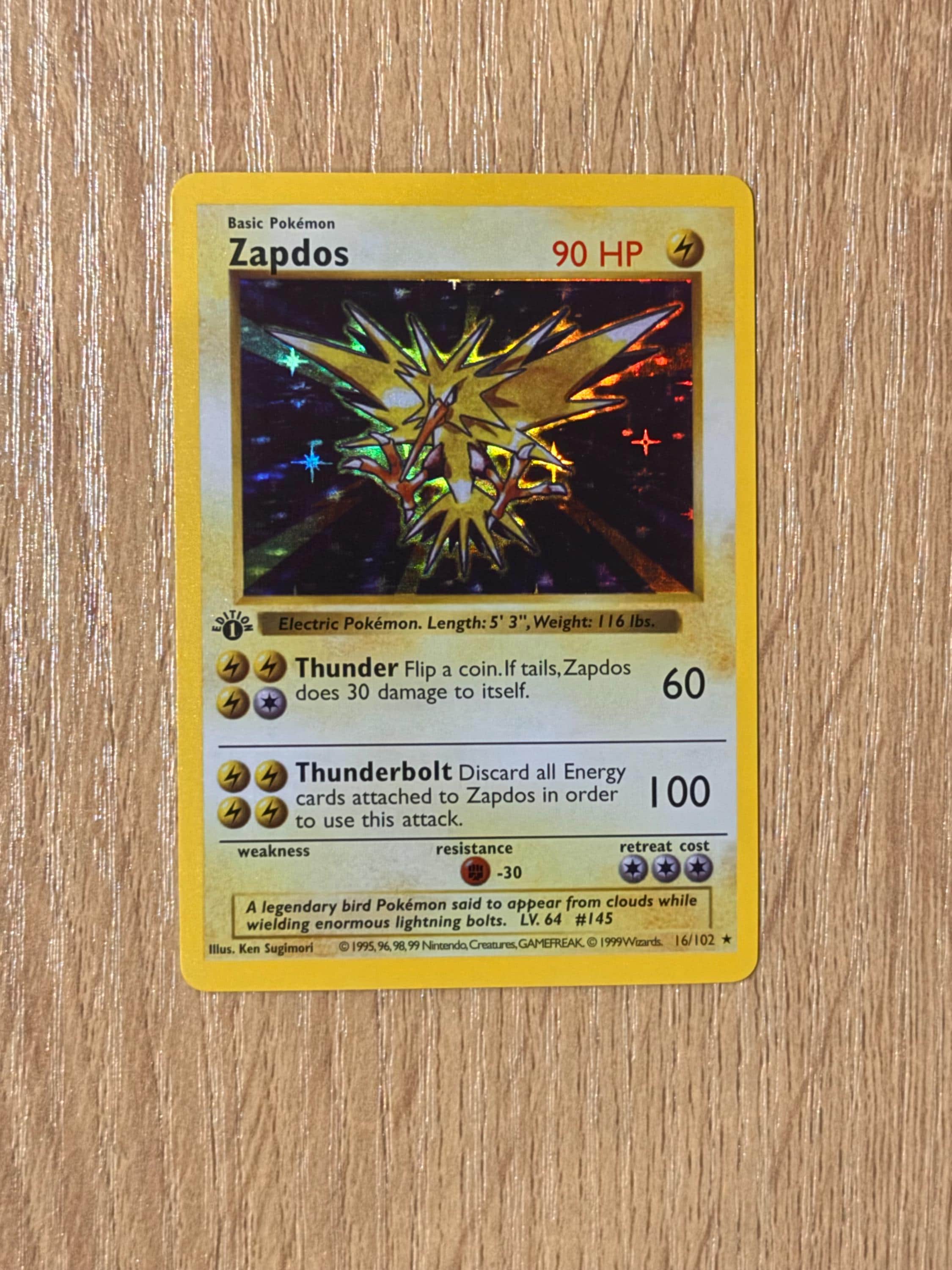 Zapdos Base Set - Etsy