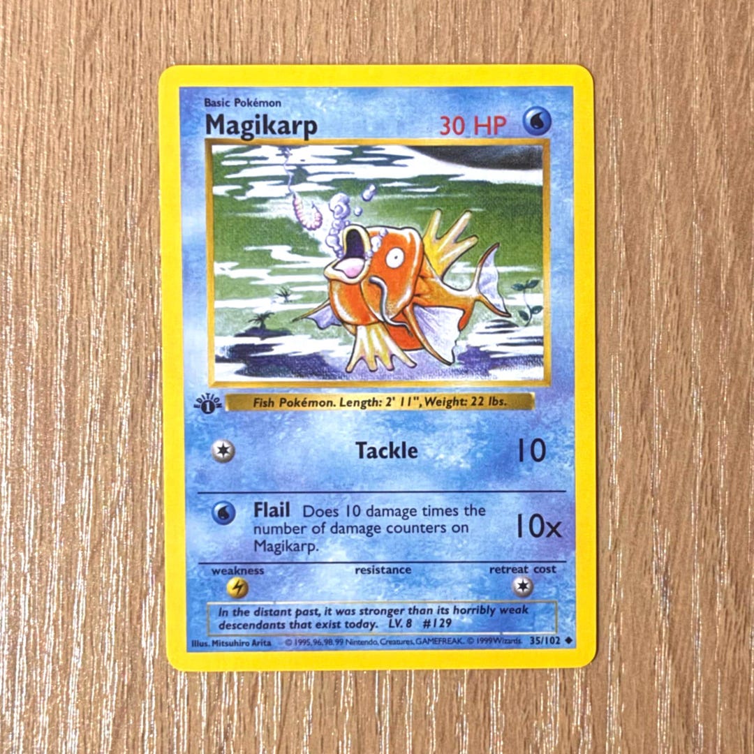 Magikarp Base Set Custom - Etsy