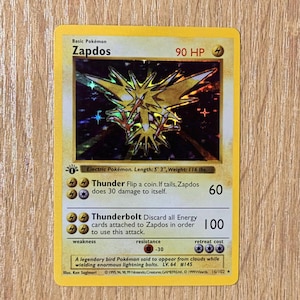 Zapdos Base Set - Etsy