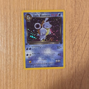 Pokémon Dark Blastoise 3/82 personalizado del Team Rocket