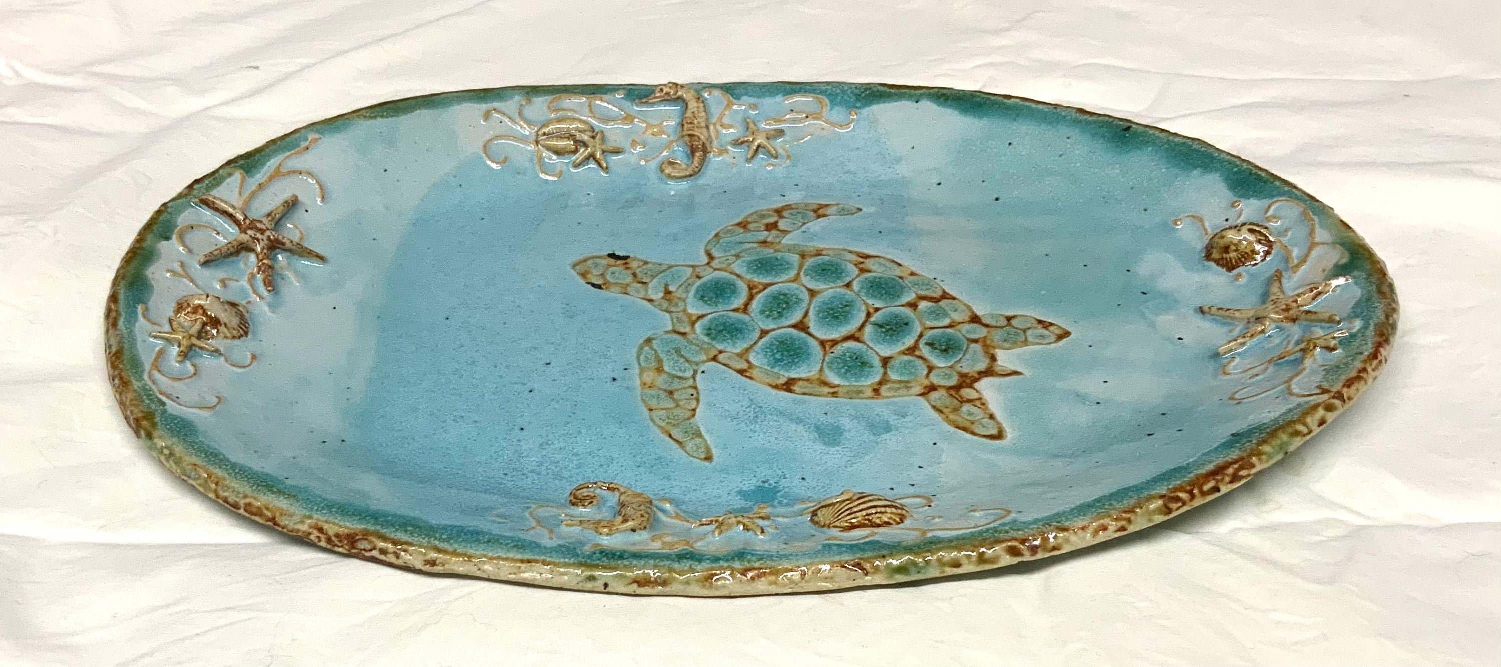Turtle Platter Etsy