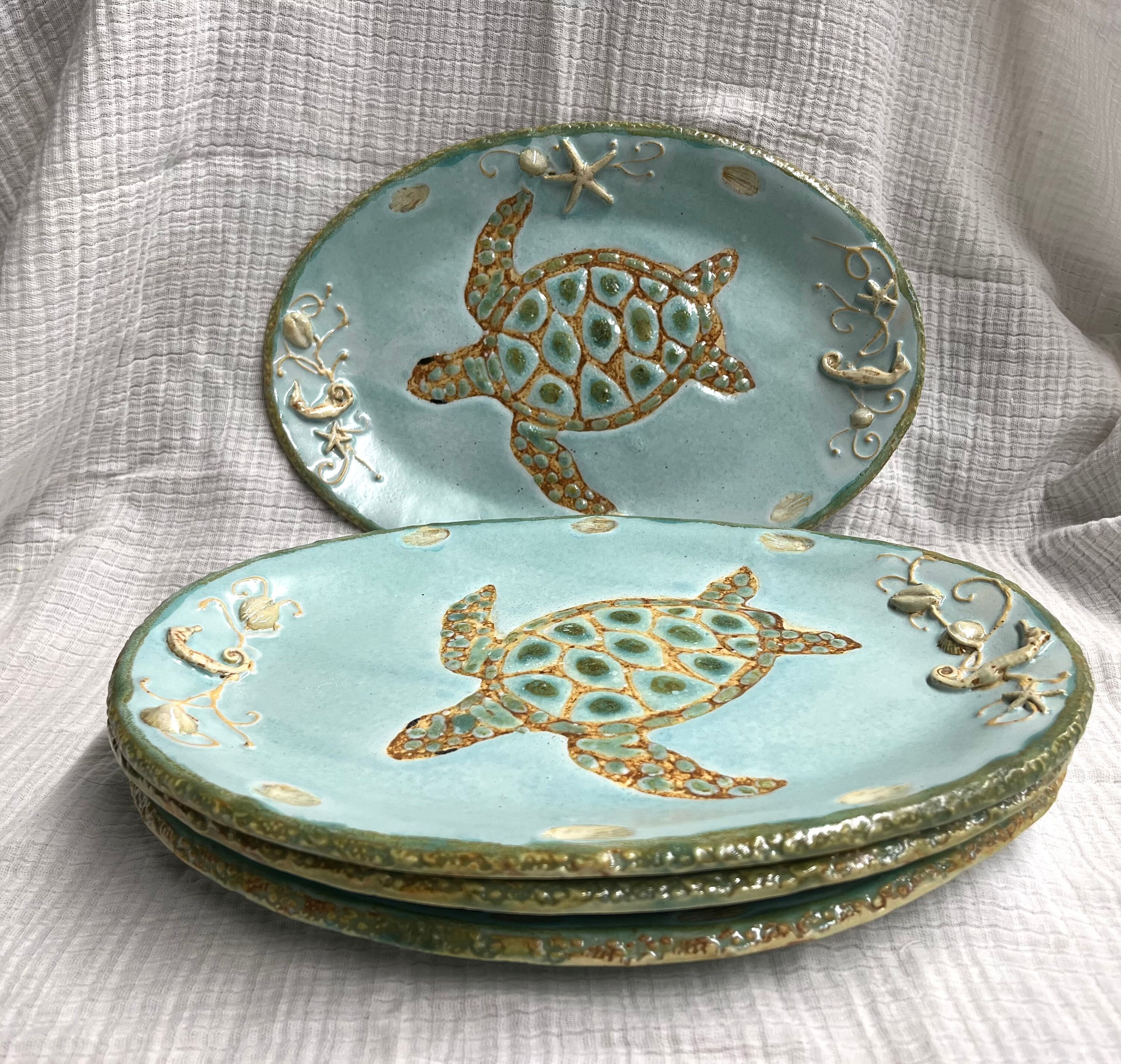 Turtle Platter Etsy