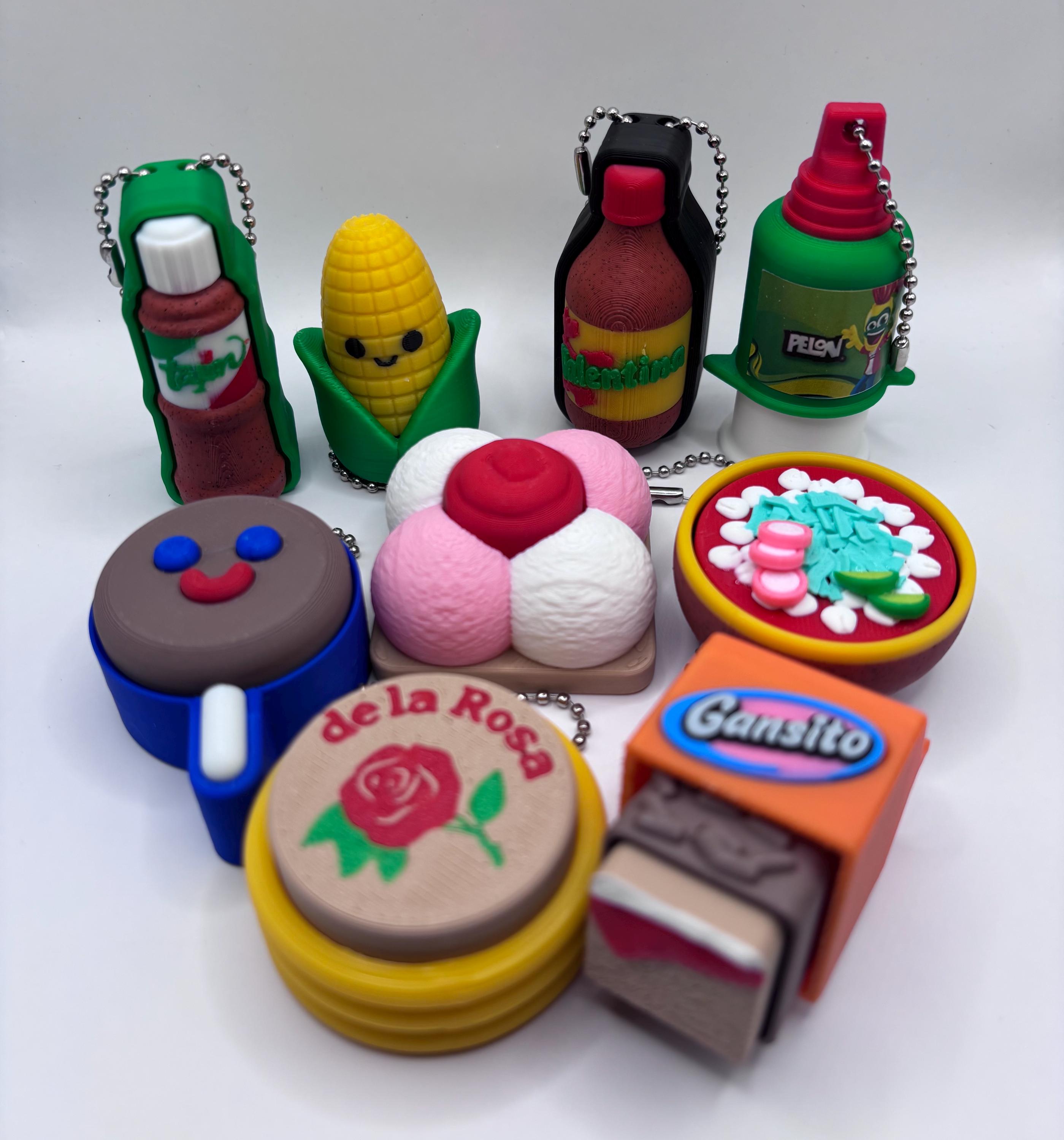 Hispanic Snack Fidget Keychains | Pan Dulce, Elote, Jarritos Inspired ...