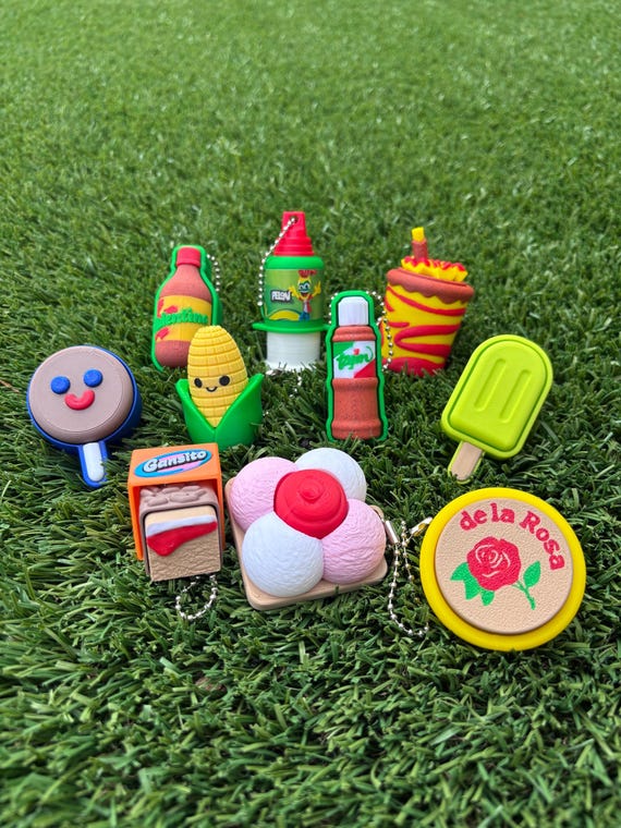 Mexican Snack Fidget Keychains | Elote, Gansito, Tajin etc.  Inspired Toys l Single for 6.00