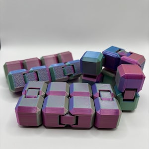 3D Printed Mini Infinity Cube – Stress Relief Fidget Toy, Sensory Tool