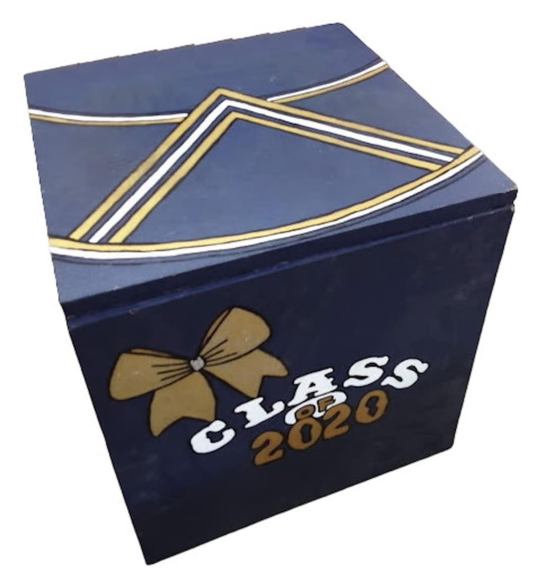 Varsity Cheer Boxes School Box Collapsible Wood Stand Sports High School Group Etsy