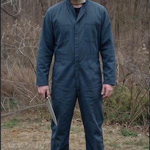 Michael Myers Cosplay Costume Set with Mask | 1978 Horror Movie Coveralls Jumpsuit