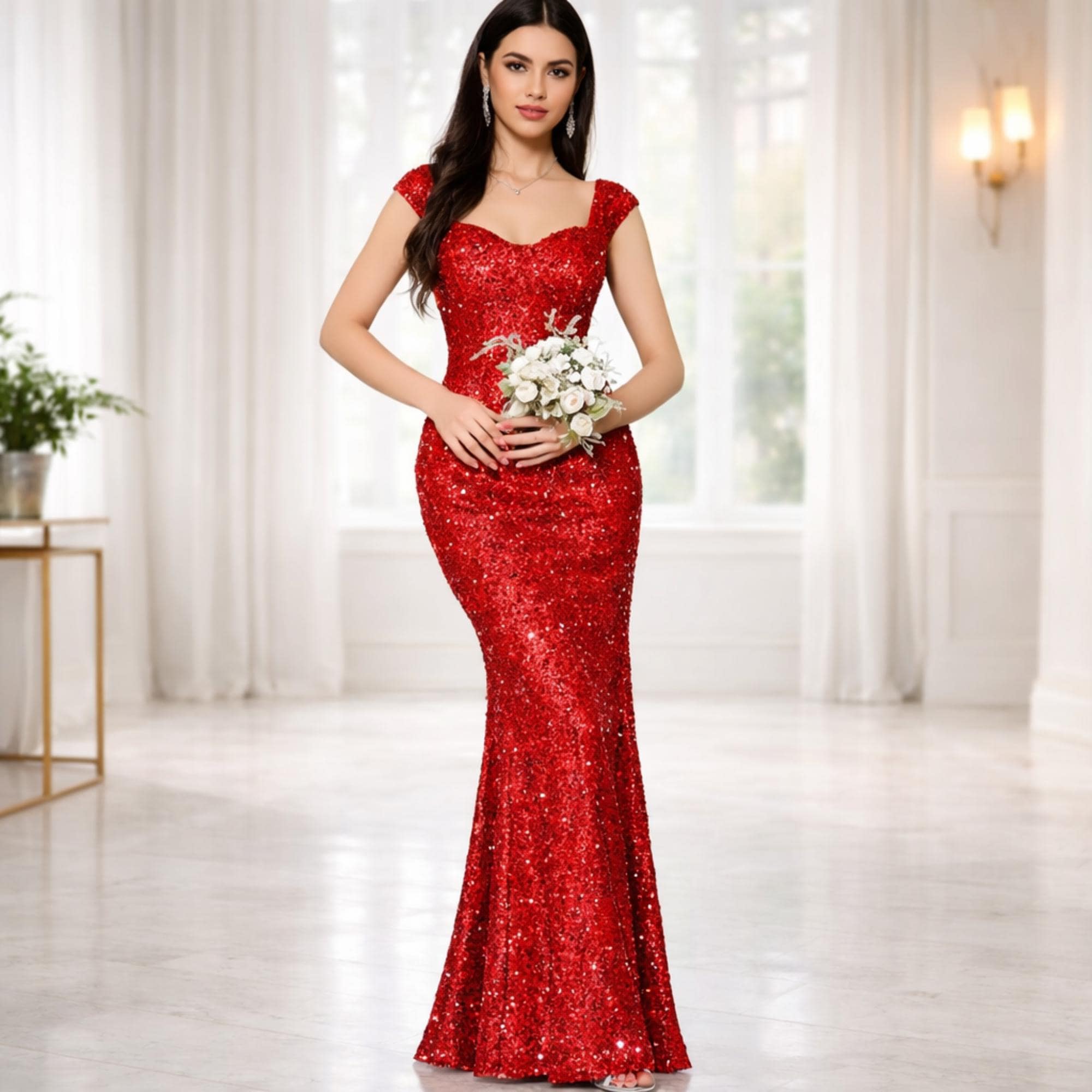 Sequin Bridesmaid Dress - Etsy UK