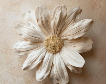 Lámina decorativa de pared con la flor de nacimiento de abril, estampado de margaritas, decoración floral neutra, arte botánico minimalista para habitación infantil, regalo de cumpleaños, descarga digital.