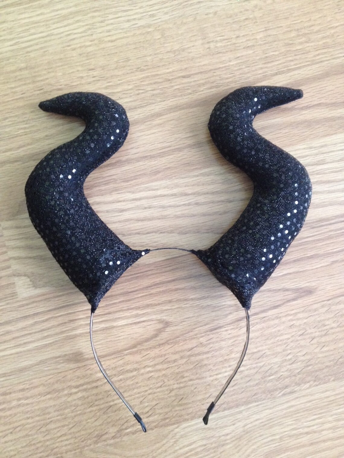 Sparkle Maleficent Horns Headband Etsy