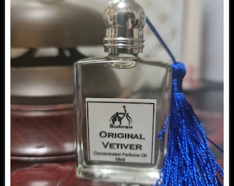 Original Vetiver Concentrated Perfume Oil by Sukran ~15ml