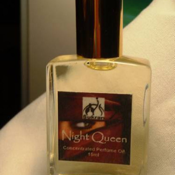 NIGHT QUEEN Aceite de Perfume Concentrado Attar -15ml - Fragancia floral deliciosamente compleja y magistral