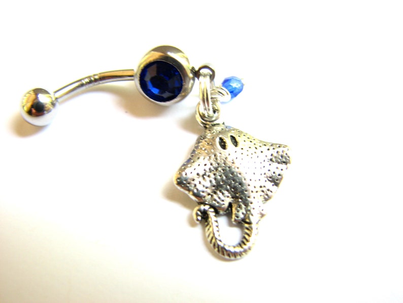 Manta Ray Navel Piercing Stingray Belly Rings Stingray Belly Button Rings Ocean Belly Button Jewelry