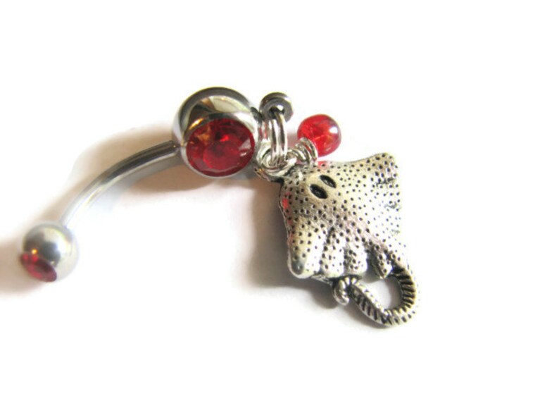 Manta Ray Navel Piercing Stingray Belly Rings Stingray Belly Button Rings Ocean Belly Button Jewelry