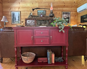 Antique Retro Entryway Console Table with 2 Drawers For Indoor,Living Room