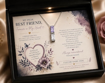 Best Friend Memorial Necklace, Loss of Friend Gift, Sympathy Gift for Friend, Remembrance Jewelry, Bereavement Gift