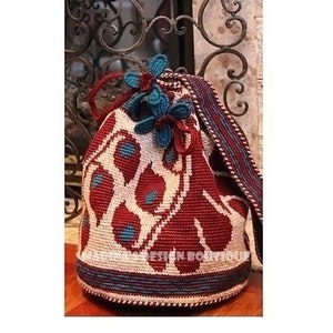 Harmony Shoulder Drawstring Bag  PDF Crochet Pattern