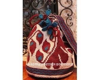 Harmony Shoulder Drawstring Bag  PDF Crochet Pattern