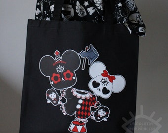 SPOOKY MOUSE | Clowncore Tote Bag || Circus Mouse | Kawaii Clown | Creepy Cute | Cute Clown | Guro Lolita Yami KawaiiEyedolatry