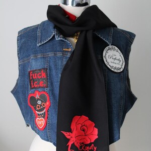 RESIST | 'Would You Kindly Drop Dead' Pride Battle Jacket Scarf | Nonbinary Pride | Trans Pride | Queer Gay Pride | LGBTQIA Pride Flag