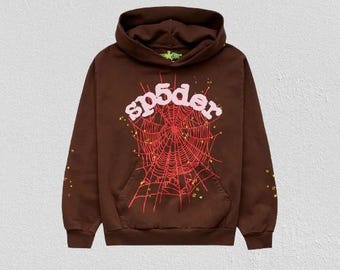 Sp5der OG Web Hoodie | Graphic Spider Web Streetwear Hoodie | Unisex Oversized Pullover Hoodie