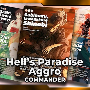 Hells Paradise Custom MTG Proxy Deck - Isshin, Two Heavens as One Commander Deck