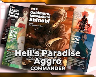 Hells Paradise Custom MTG Proxy Deck - Isshin, Two Heavens as One Commander Deck