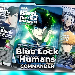 Blue Lock Anime Inspired MTG Commander Deck | Custom Proxy EDH Cards