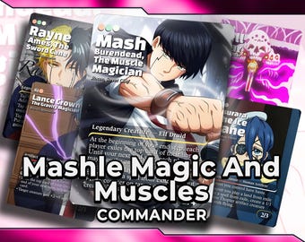 Mashle Magic and Muscles MTG Proxy Commander Deck – Rocco, Street Chef Custom Art EDH