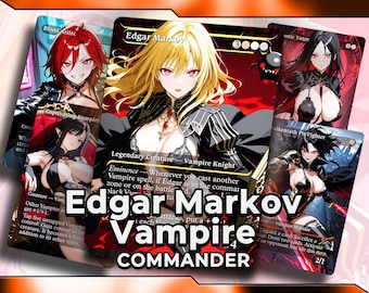 Edgar Markov Vampire Commander Deck | Dark Anime Alt Art Waifu Style