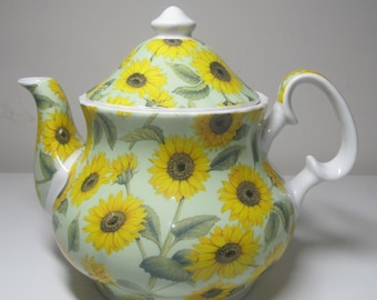 Kent Pottery Sunflower Teapot with Lid