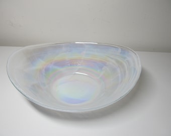 Vintage Oval Iridescent Mother Pearl Vase