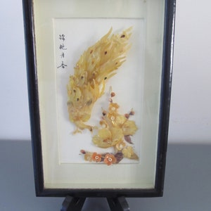 Peacock Chinese Mother Of Pearl Art Frame