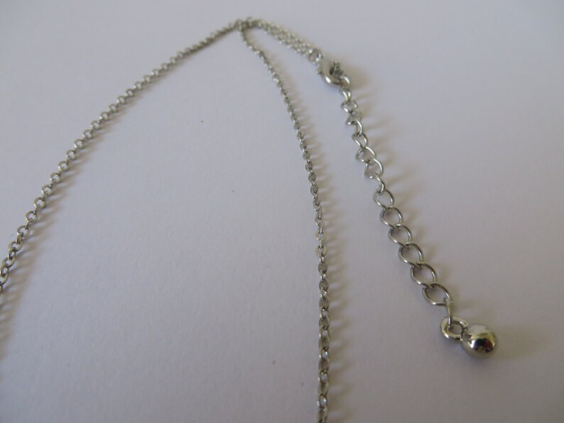 Disney Motif Vintage Silver Tone Tinkerbell Pendant Necklace