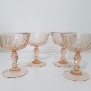 Luminarc Rosaline Swirl coupeglazen set van vier (4)