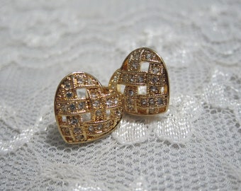 Napier Earrings with Clear Swarovski Rhinestones