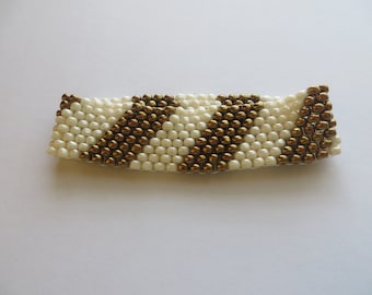 Handcrafted Toho Japanese Seed Beads Peyote Stitch Cuff Bracelet Summer Trend