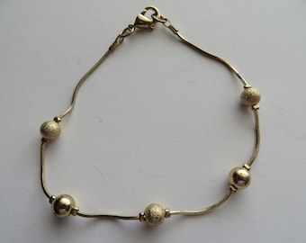 Vintage Gouden Toon Armband